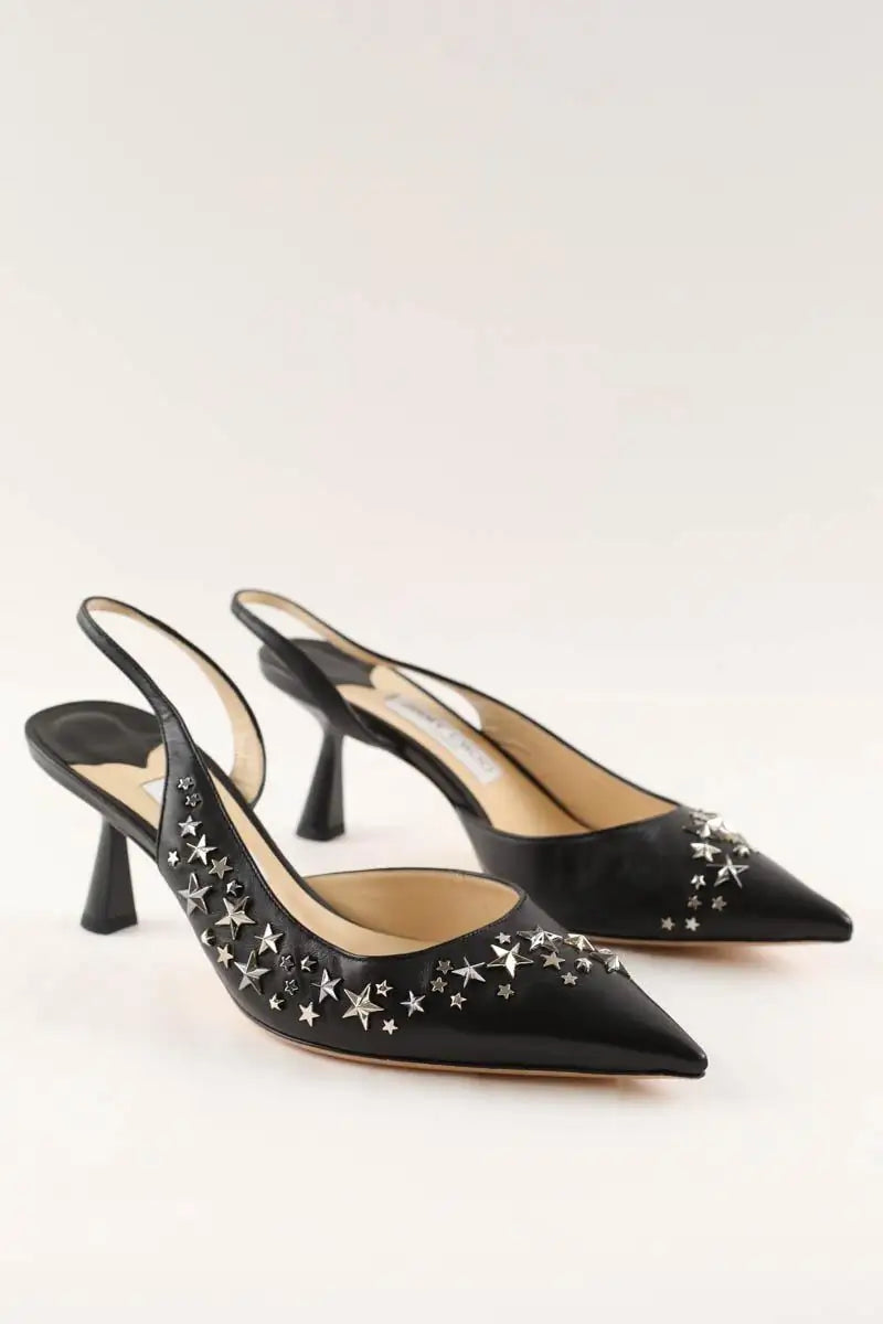 Talons Jimmy Choo Noir en Cuir