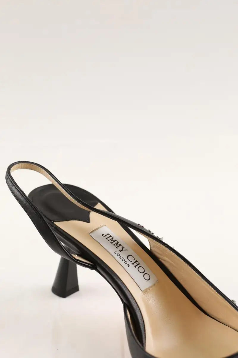 Talons Jimmy Choo Noir en Cuir