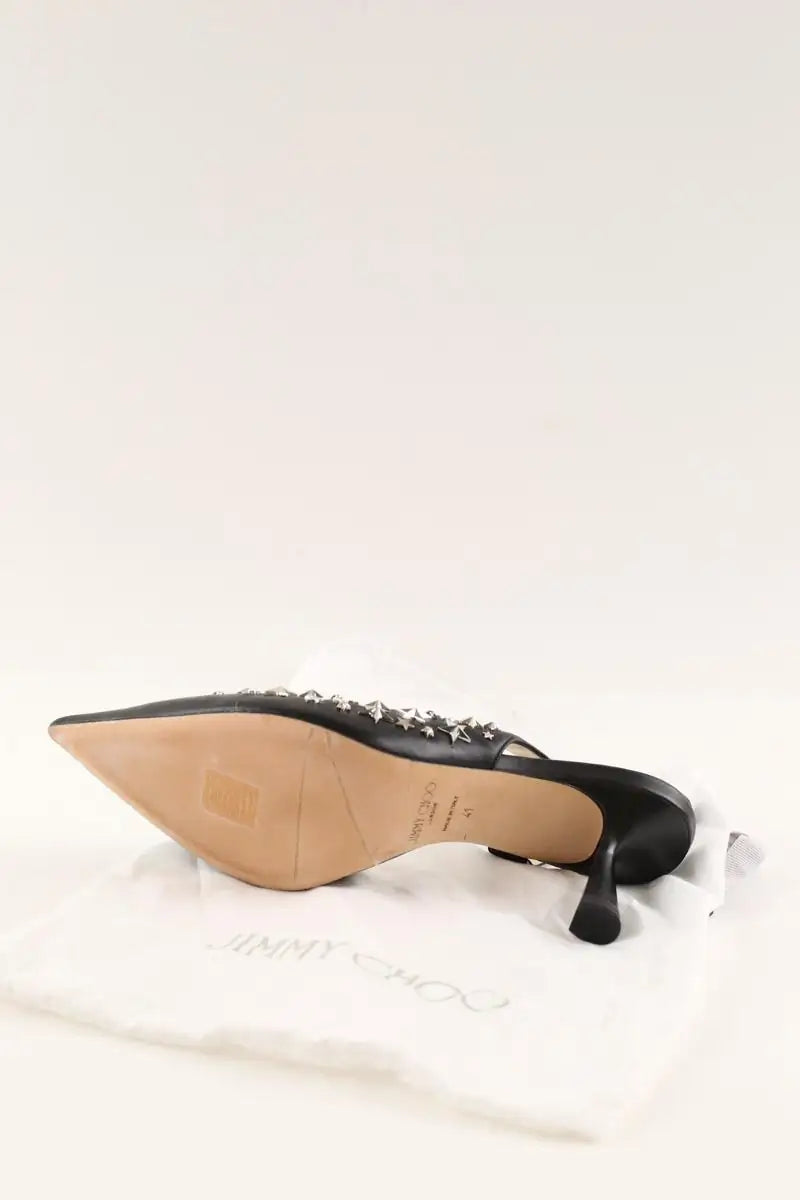 Talons Jimmy Choo Noir en Cuir