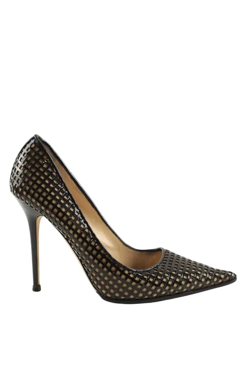 Talons Jimmy Choo Noir en Cuir verni, taille 40 - Seconde Main