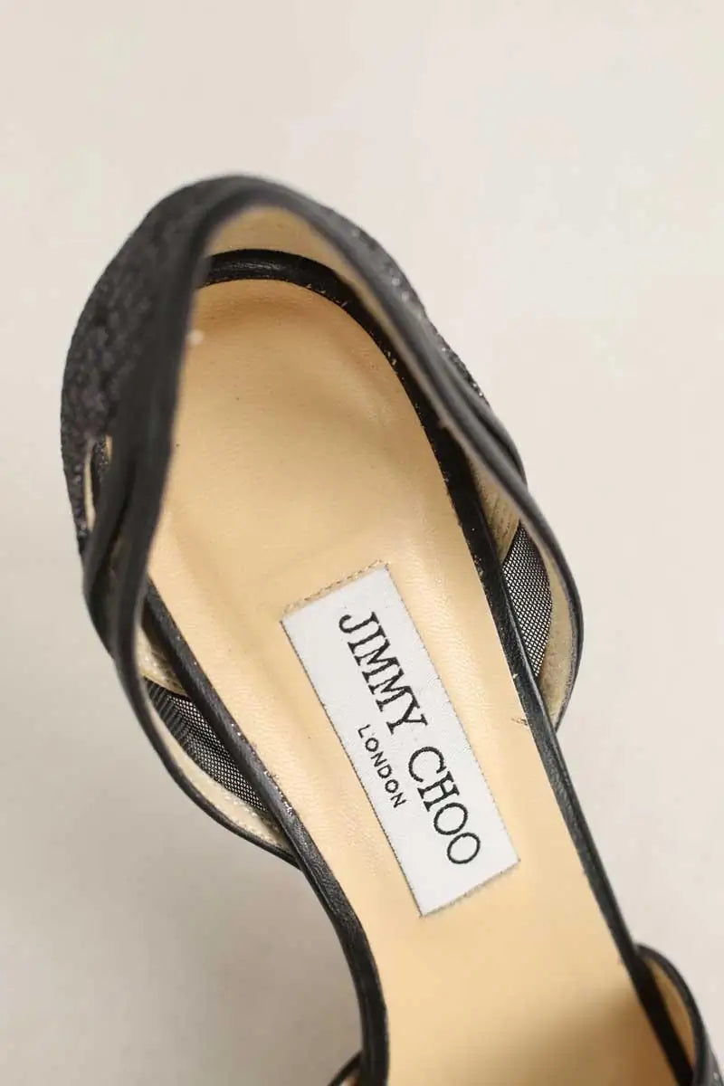 Talons Jimmy Choo Noir en Tissu