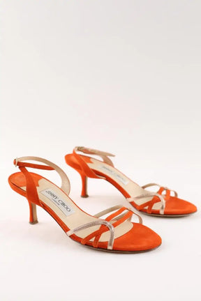 Talons Jimmy Choo Orange en Daim