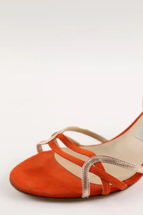 Talons Jimmy Choo Orange en Daim
