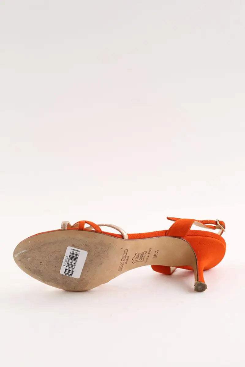 Talons Jimmy Choo Orange en Daim
