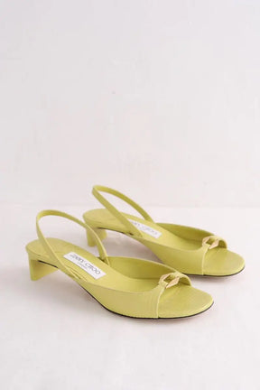 Talons Jimmy Choo Vert en Cuirs exotiques