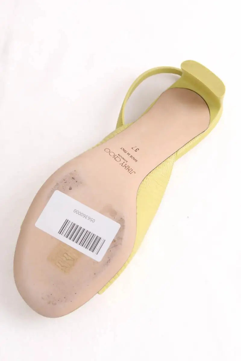 Talons Jimmy Choo Vert en Cuirs exotiques