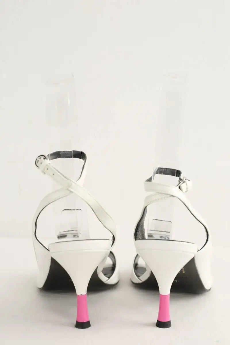 Talons Kenzo Blanc en Cuir