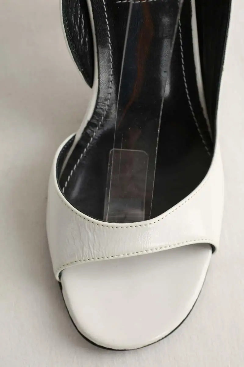Talons Kenzo Blanc en Cuir
