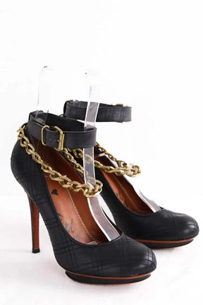 Talons Lanvin Noir en Cuir