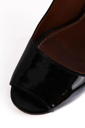 Talons Lanvin Noir en Cuir verni