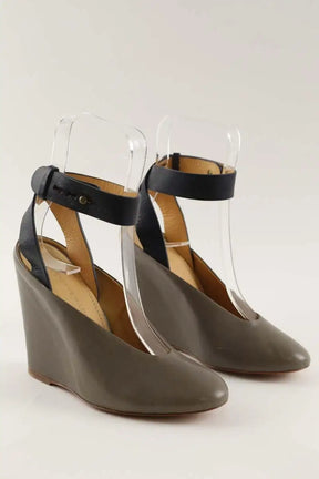 Talons Lemaire Gris en Cuir