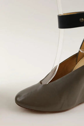 Talons Lemaire Gris en Cuir