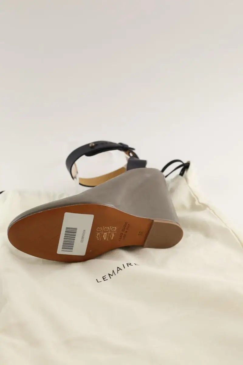 Talons Lemaire Gris en Cuir