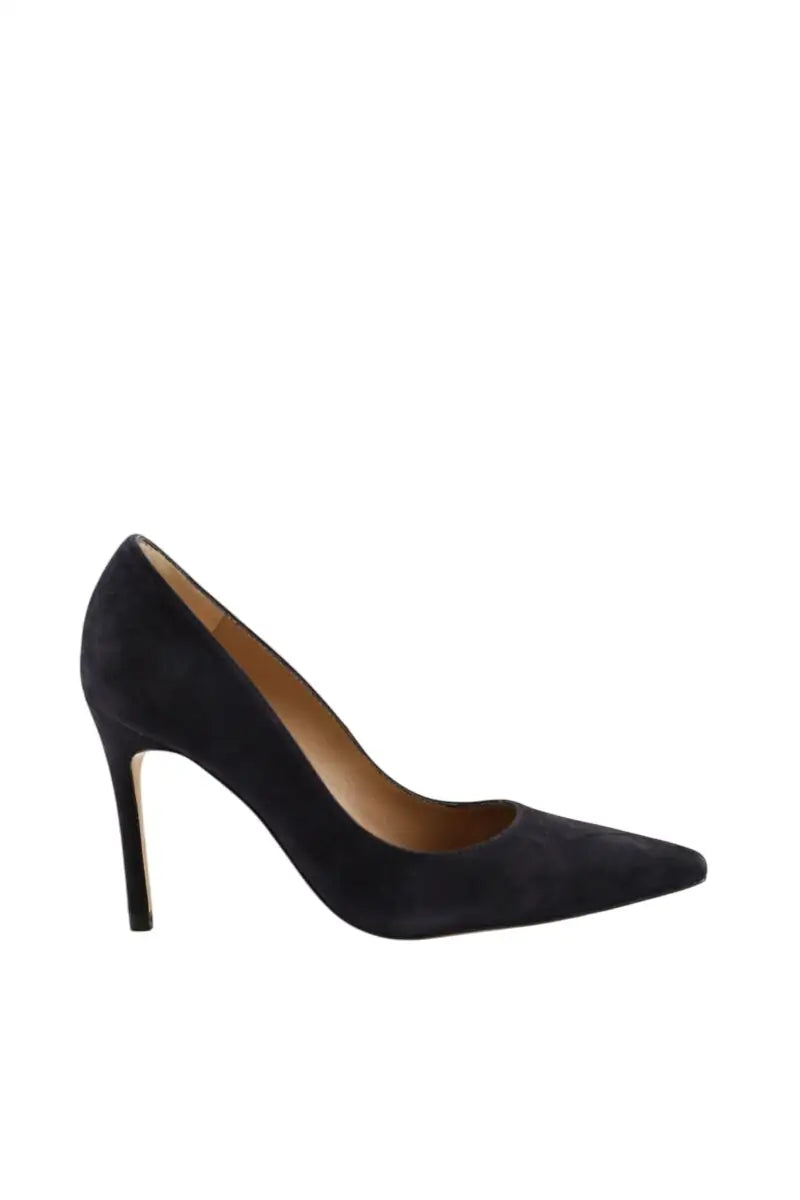 Talons LK Bennett Fern New Marine en Daim, taille 39 - Seconde Main