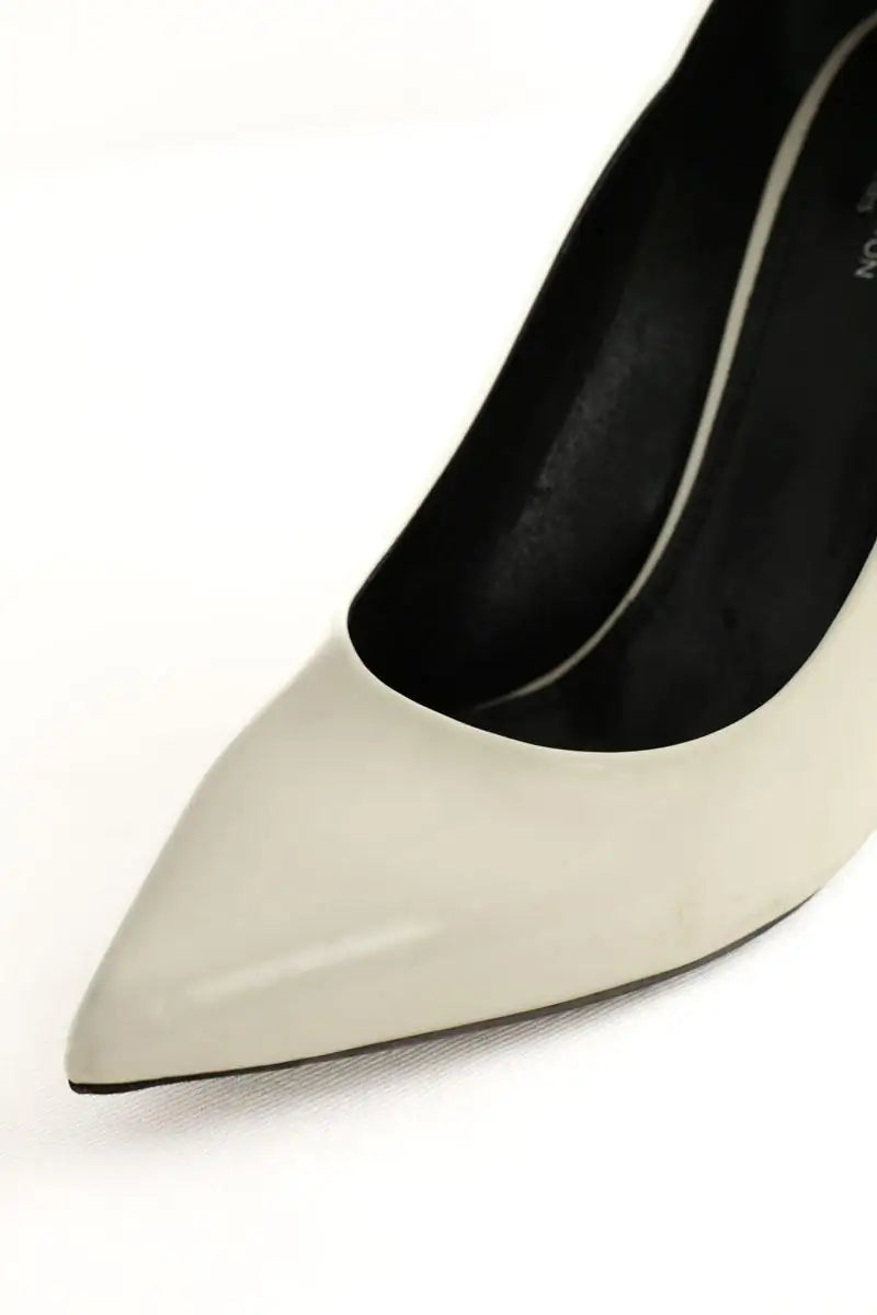Talons Louis Vuitton Blanc en Cuir verni