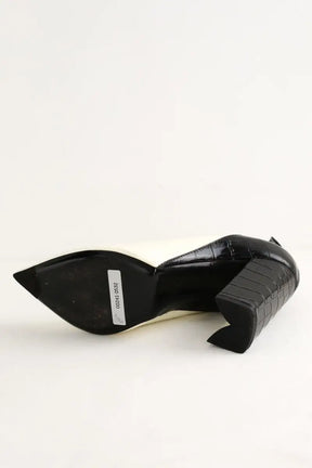 Talons Louis Vuitton Blanc en Cuir verni