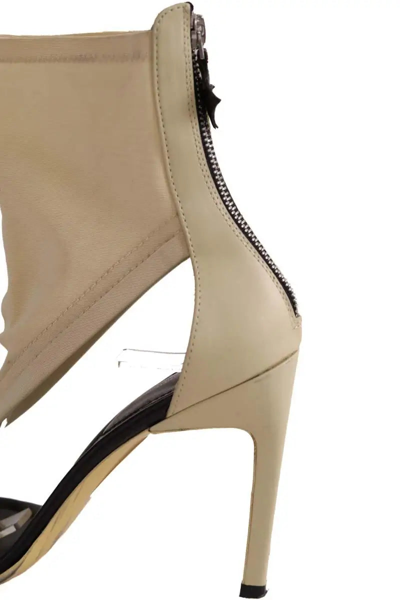 Talons Louis Vuitton Ecru en Cuir