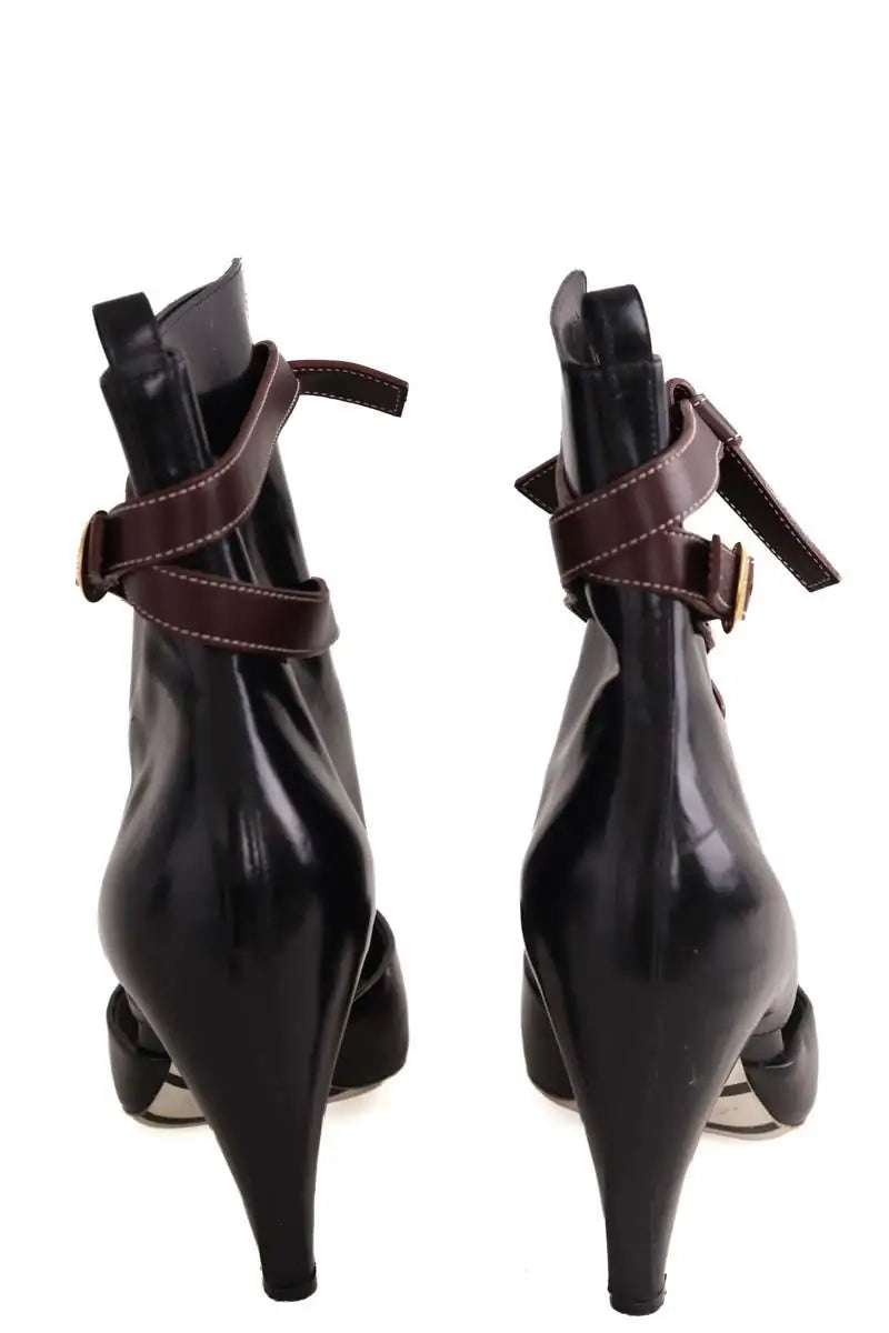 Talons Louis Vuitton Noir en Cuir