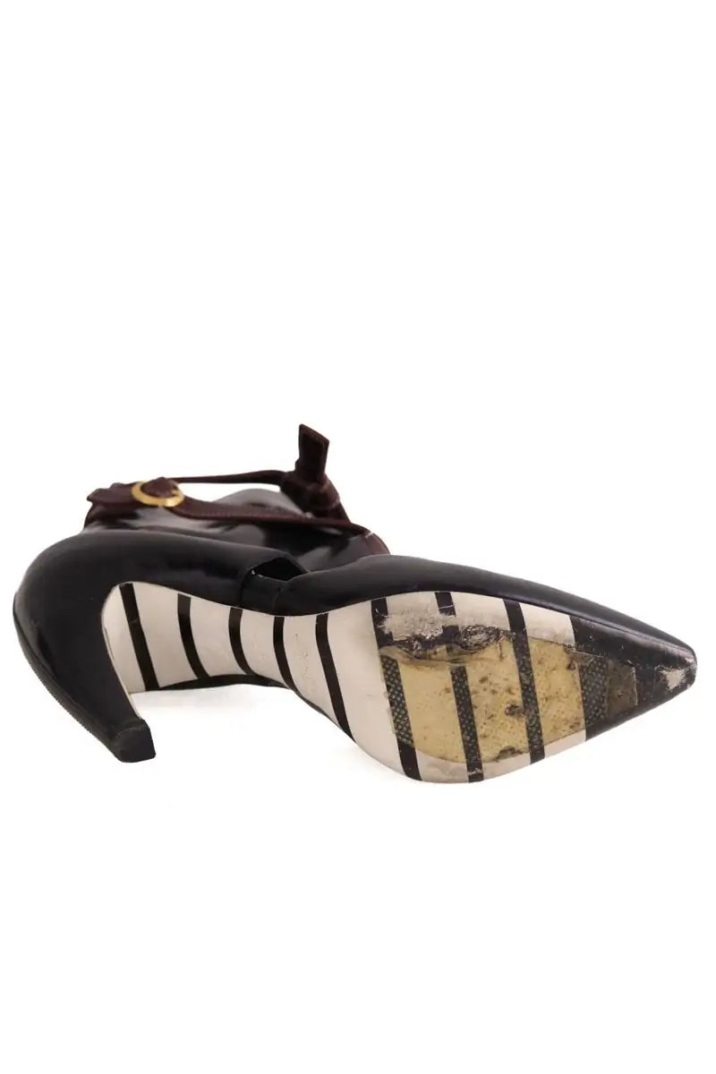 Talons Louis Vuitton Noir en Cuir