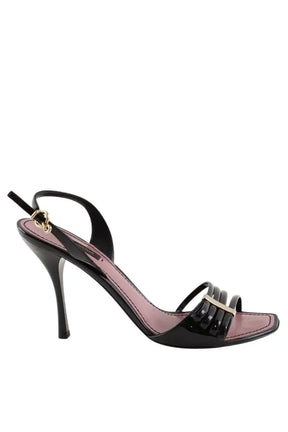 Talons Louis Vuitton Noir en Cuir, taille 39 - Seconde Main