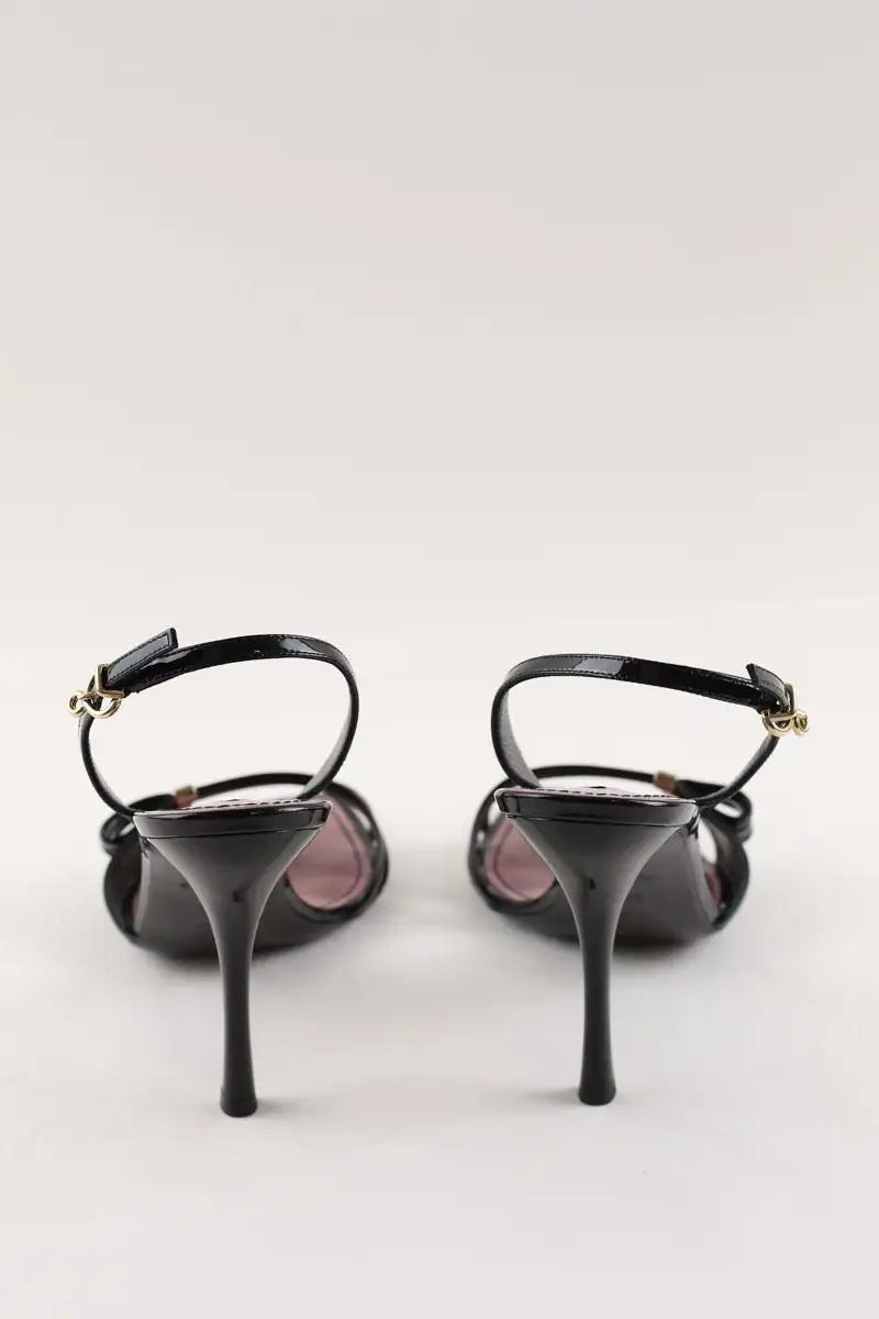 Talons Louis Vuitton Noir en Cuir