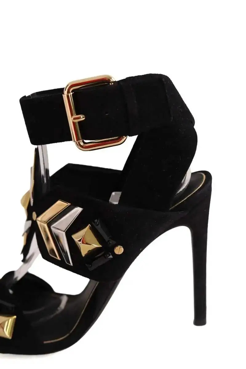 Talons Louis Vuitton Noir en Daim