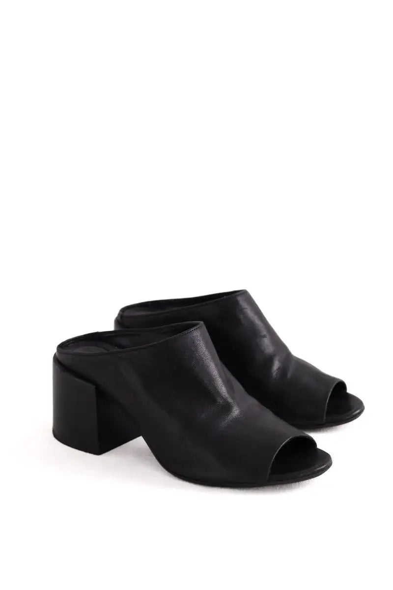 Talons Maison Martin Margiela Noir en Cuir