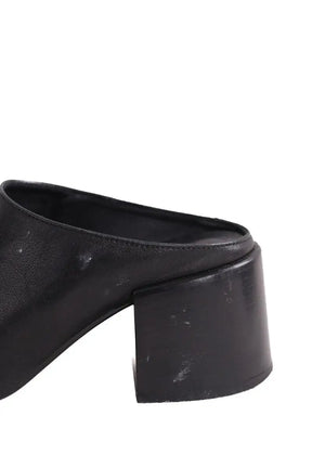 Talons Maison Martin Margiela Noir en Cuir