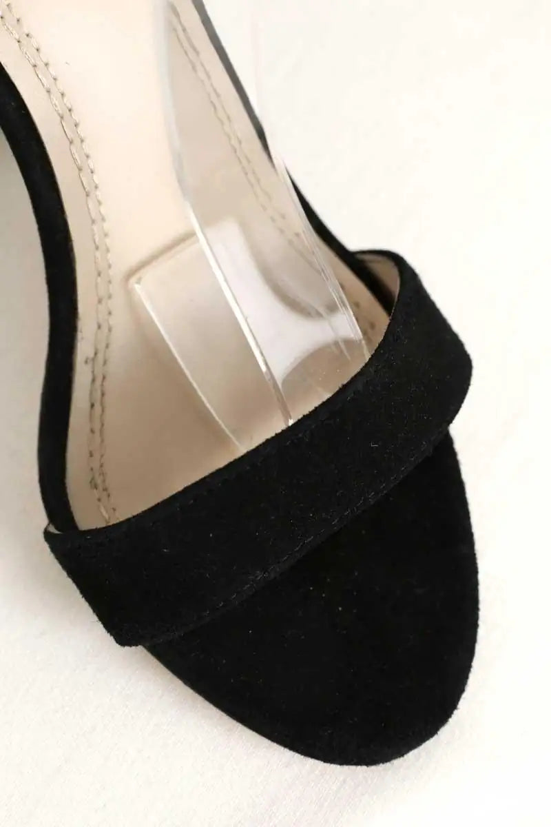 Talons Maje Noir en Daim
