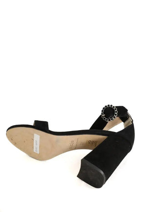 Talons Maje Noir en Daim