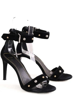 Talons Maje Noir en Daim