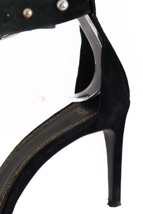 Talons Maje Noir en Daim