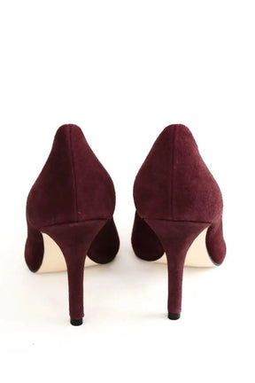 Talons Maje Violet en Daim