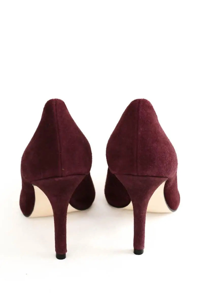 Talons Maje Violet en Daim