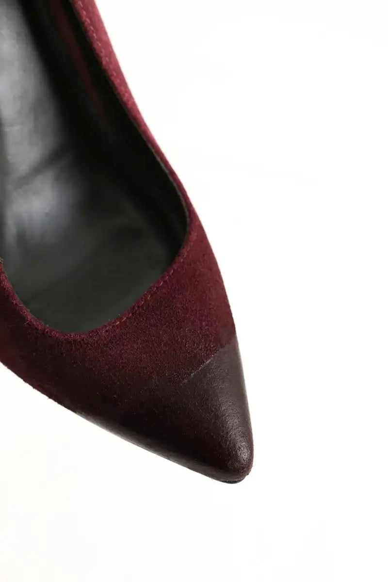 Talons Maje Violet en Daim