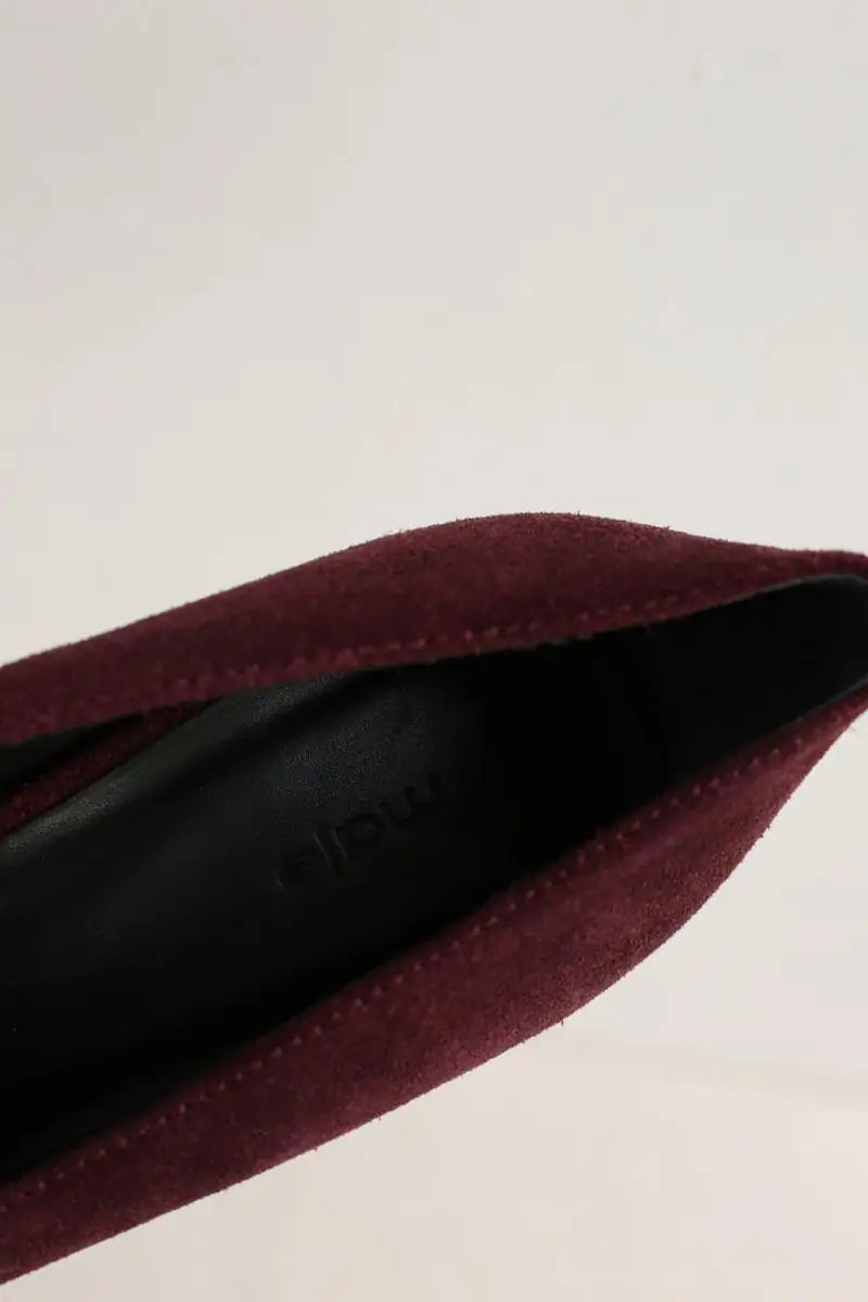 Talons Maje Violet en Daim