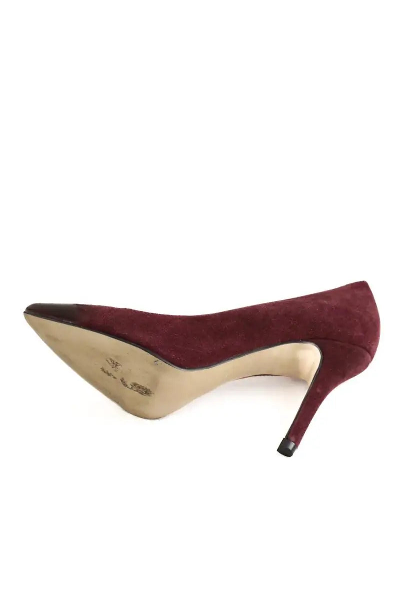 Talons Maje Violet en Daim