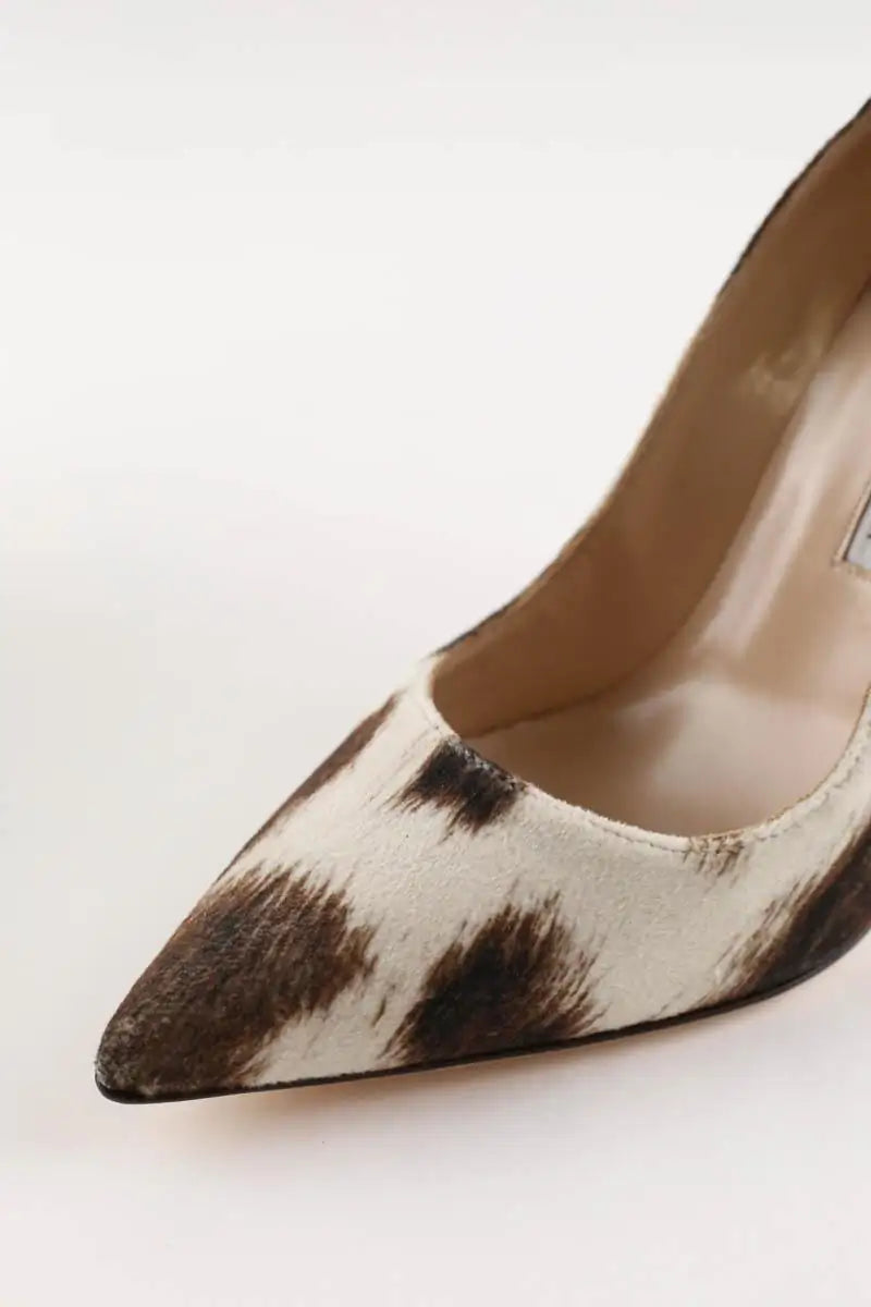 Talons Manolo Blahnik Beige en Daim