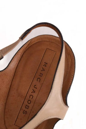 Talons Marc Jacobs Beige en Cuir