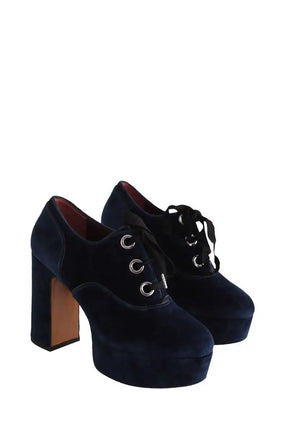 Talons Marc Jacobs Bleu en Velours