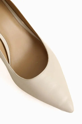 Talons Michael Kors Beige en Cuir