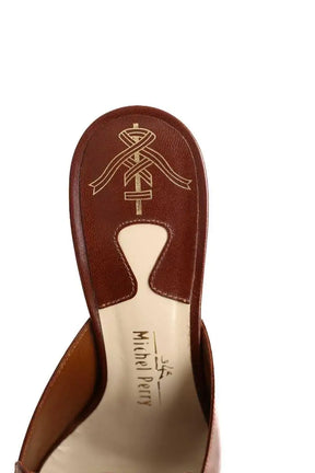 Talons Michel Perry Marron en Cuir