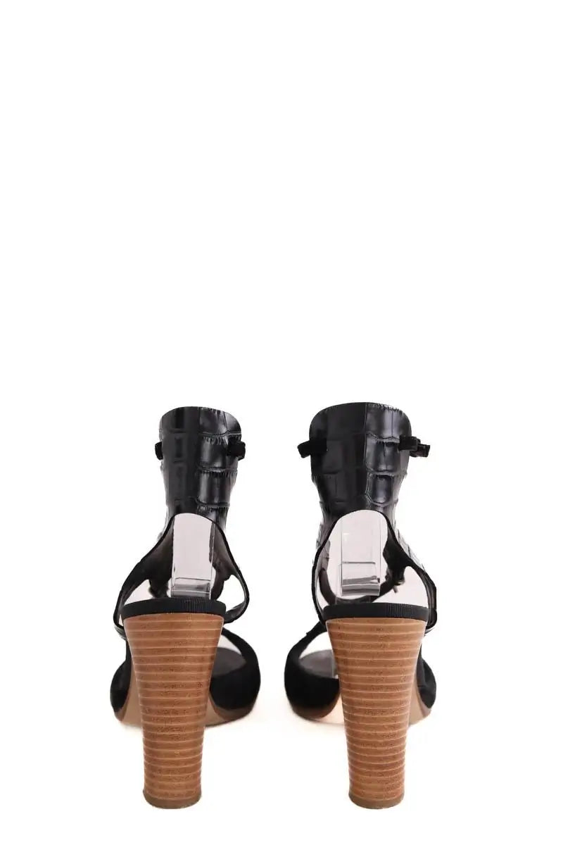 Talons Michel Perry Noir en Cuir