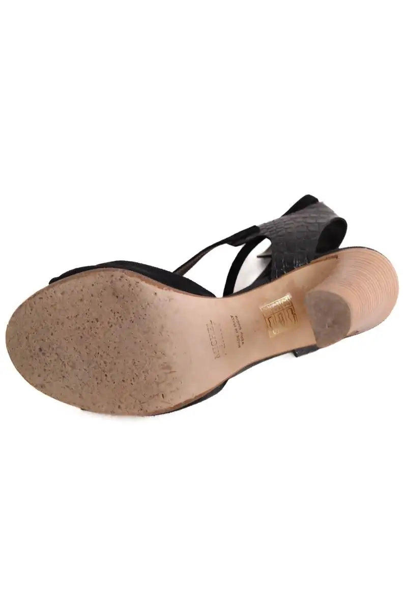 Talons Michel Perry Noir en Cuir
