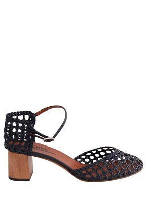 Talons Michel Vivien Noir en Cuir, taille 39 - Seconde Main