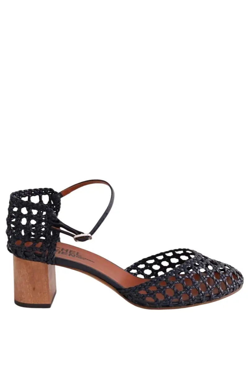 Talons Michel Vivien Noir en Cuir, taille 39 - Seconde Main