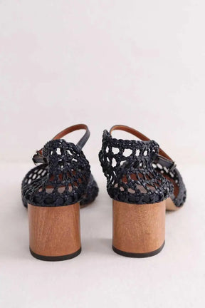 Talons Michel Vivien Noir en Cuir