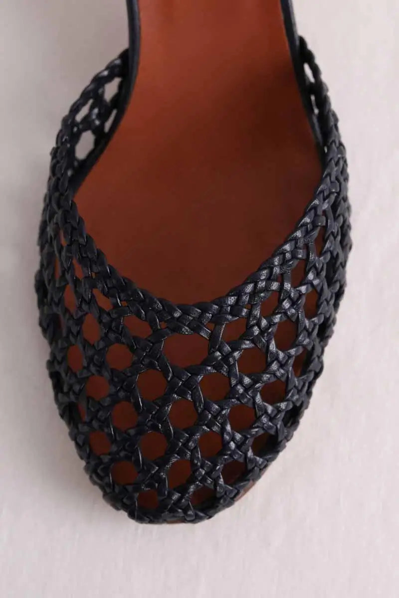 Talons Michel Vivien Noir en Cuir