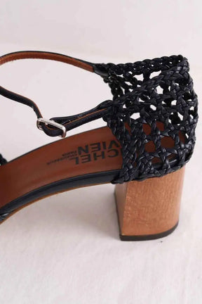 Talons Michel Vivien Noir en Cuir