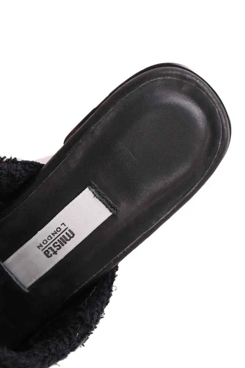 Talons Miista Noir en Tissu